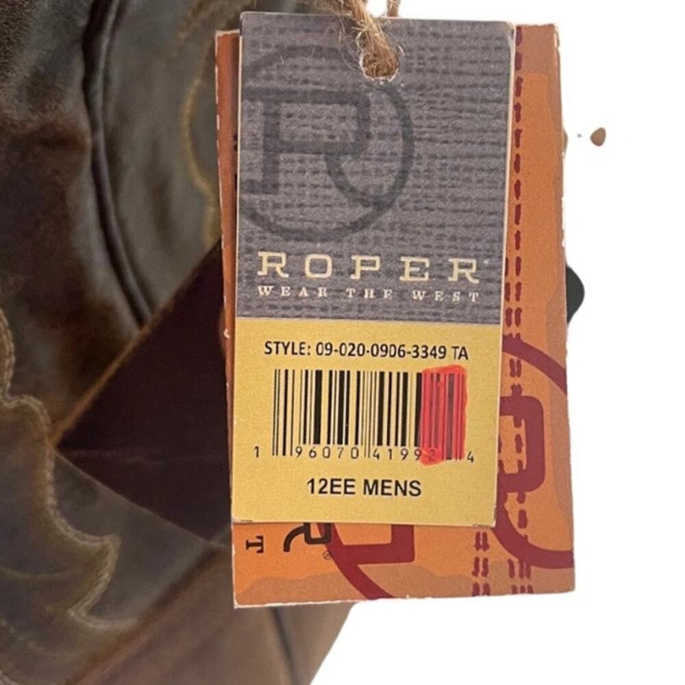 Roper Men’s Sidewinder CCS Cowboy Boots – 12EE – New With Tags - Picture 13 of 13